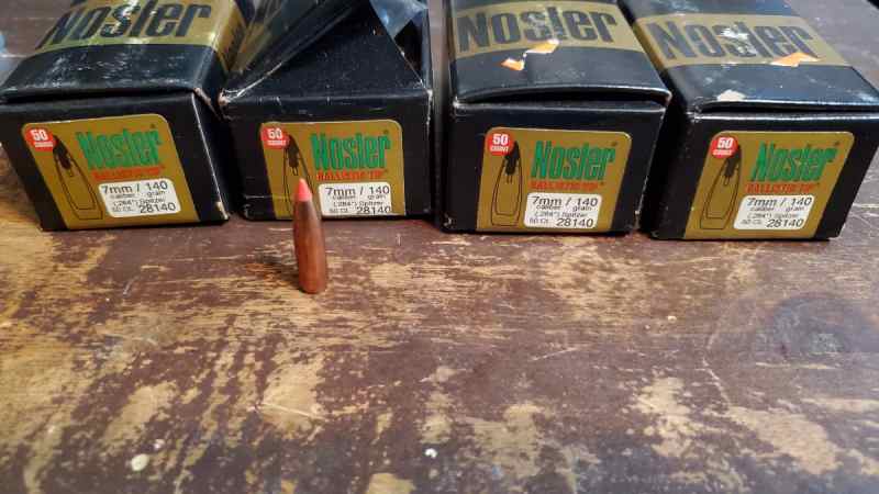 Nosler 7mm cal (284) 140 gr bullets
