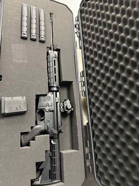 Smith &amp; Wesson M&amp;P15 AR-15 with case 4 mags &amp; CT R