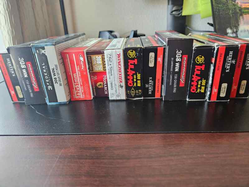 Mixed boxes of .308