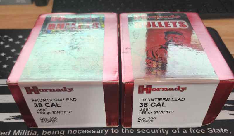 38cal 158gr SWC/HP QTY. 600