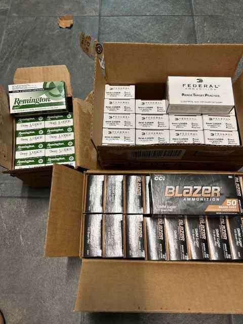 9mm Factory Ammo! 2500 rounds / $750 OBO