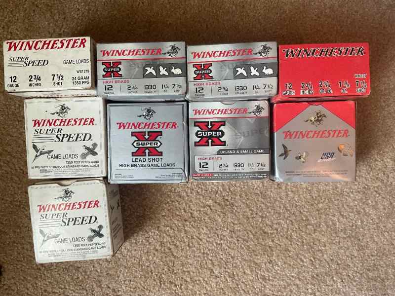 Winchester 12g ammo mixed lot over 250rds
