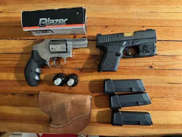 Glock 43 &amp; S&amp;W J frame 640-1