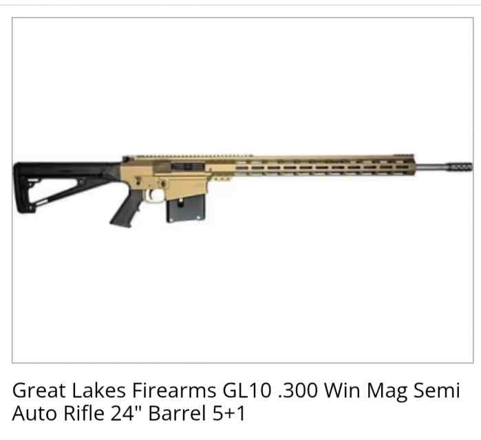 Great Lakes Firearms GL10 Long Action 300 Win Mag