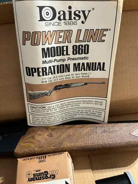 Daisy Power Line 860 .177cal. and BB Air Rifle