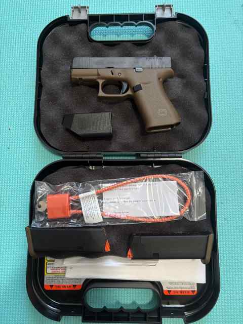 GLOCK 43X MOS TWO TONES BLACK AND FDE