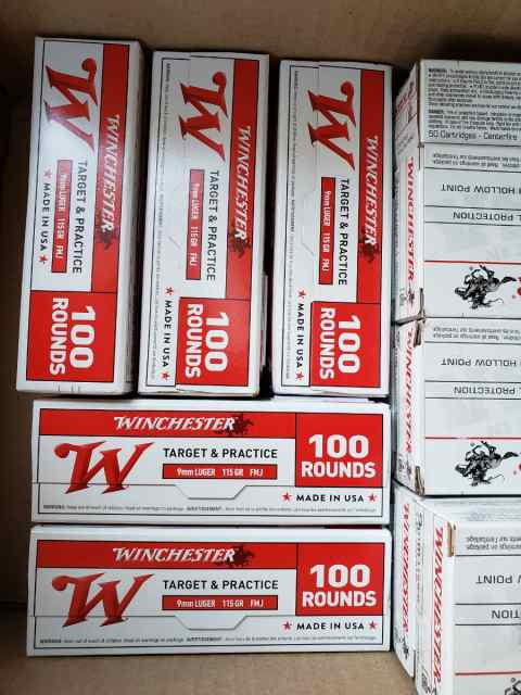 FMJ Brass New Factory 9mm Ammo