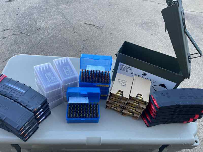 5.56/223 ammo and magazines 