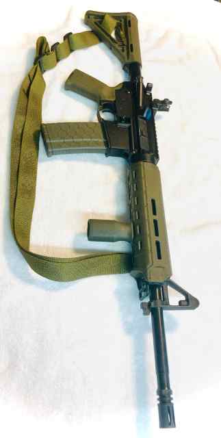 16” OD GREEN 5.56 AR-15