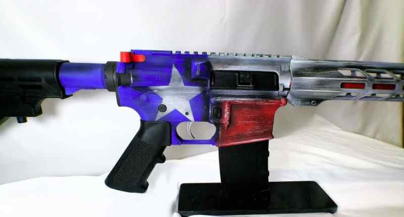 Custom Texas Flag Cerakote AR-15