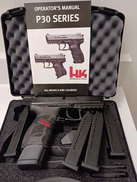 HK P30 NEW + 5 MAGS