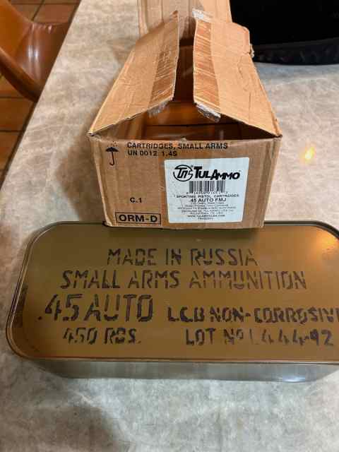 Tula Ammo 45acp Spam Can of 450 Rounds $320.00