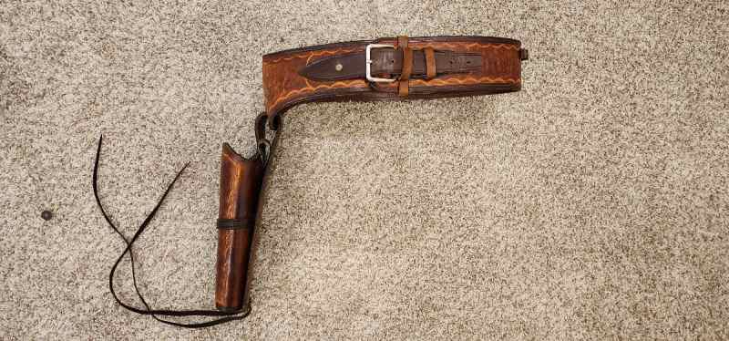 Wild West Leather Belt Hip Holster