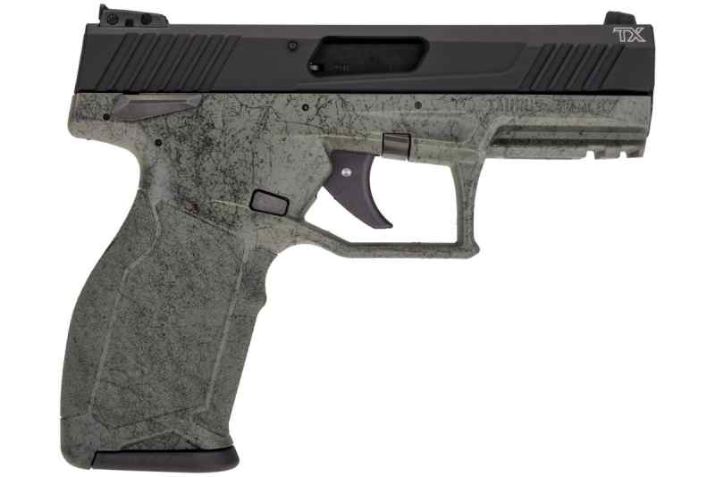 Taurus TX22 22 LR, 4.10″, 10+1, Green/Black Splatt