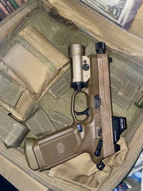 2 pistols Glock 19 and FNX-45 tactical 