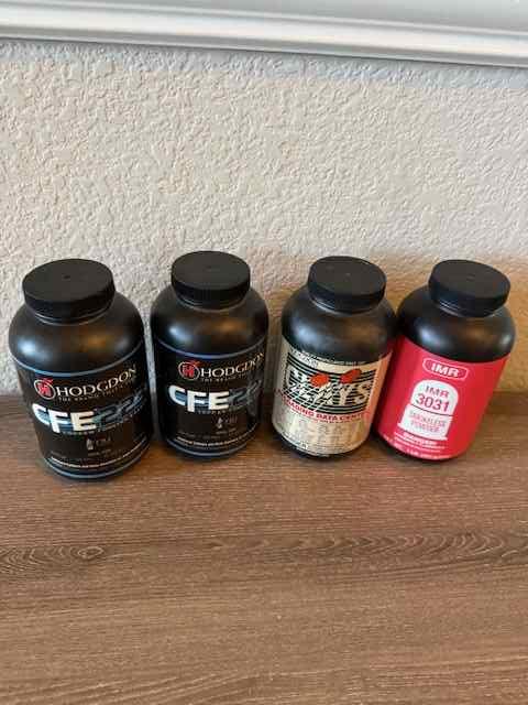 Powder for sale (CFE 223, Clays, IMR 3031)