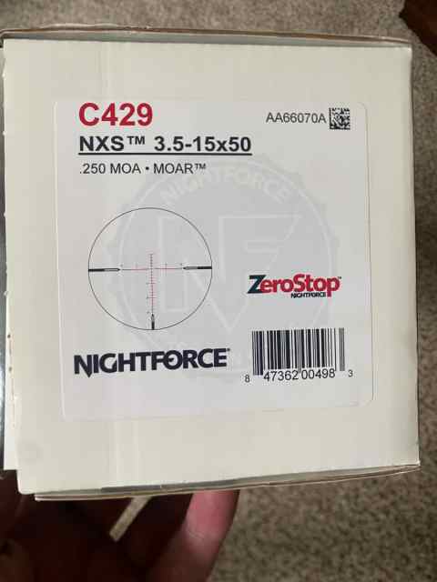NightForce NXS 3.5-15x50 MOAR