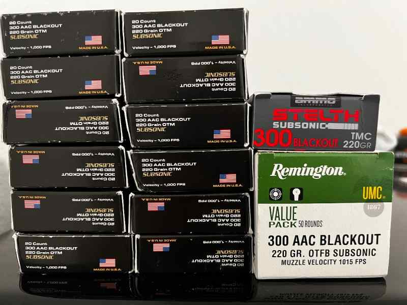 300 Blackout Subsonic (310 rounds)
