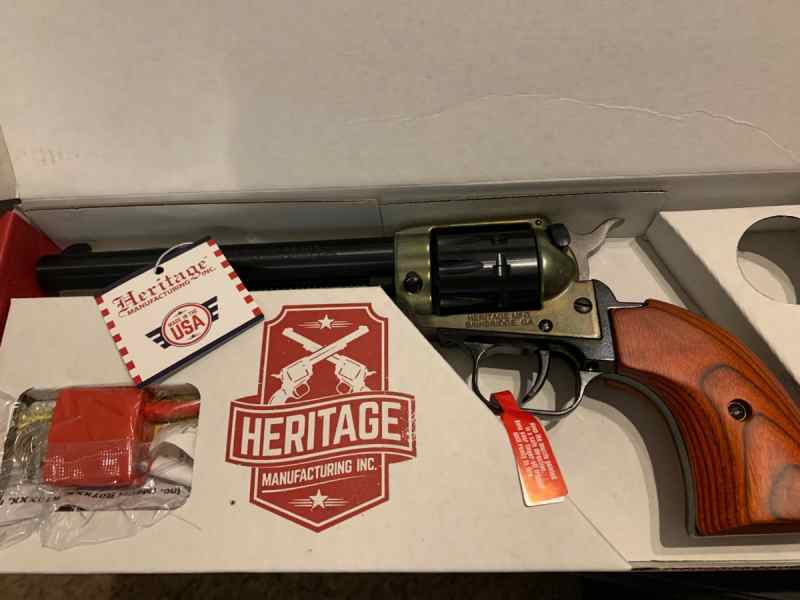 NIB Heritage Firearms Rough Rider 9 shot .22 6.5&quot;