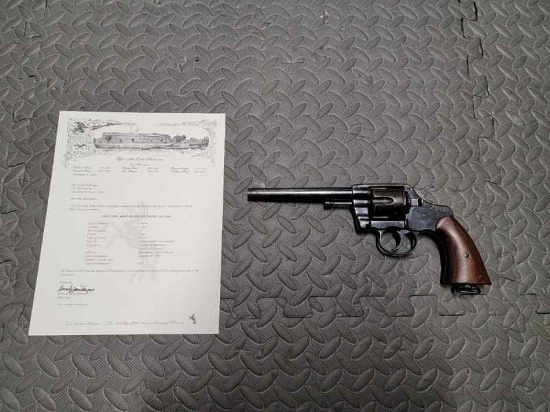 Colt New Army Mode 1901 DA Revolver w history doc