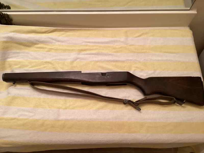 Birch M1a wood stock w/surplus sling