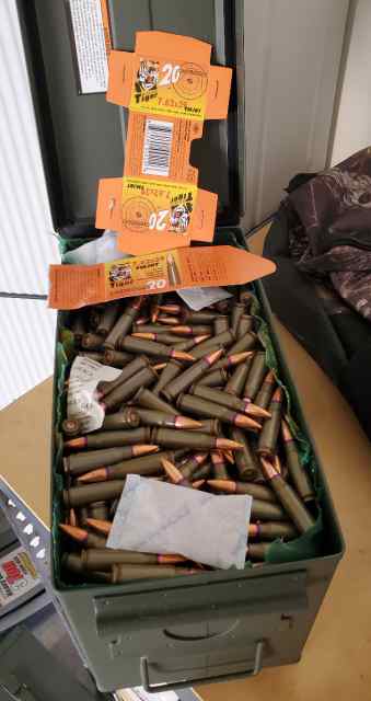 Golden Tiger 7.62x39 FMJ-BT (1000 RDS) $0.40 RND