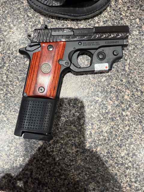 Sig sauer p938 rose wood  9mm