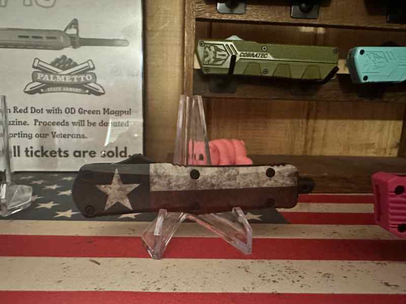 Templar Knife Texas Flag OTF