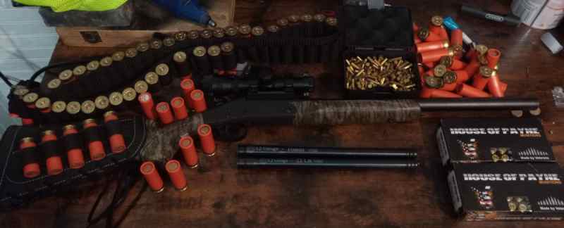 Savage 301 Shotgun plus 22lr and 10mm adapters